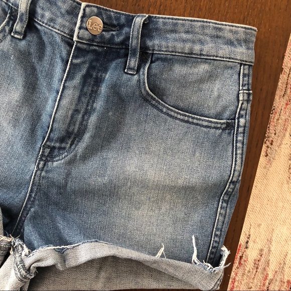 LEE high waist vintage mom jean shorts cutoffs - Picture 2 of 8